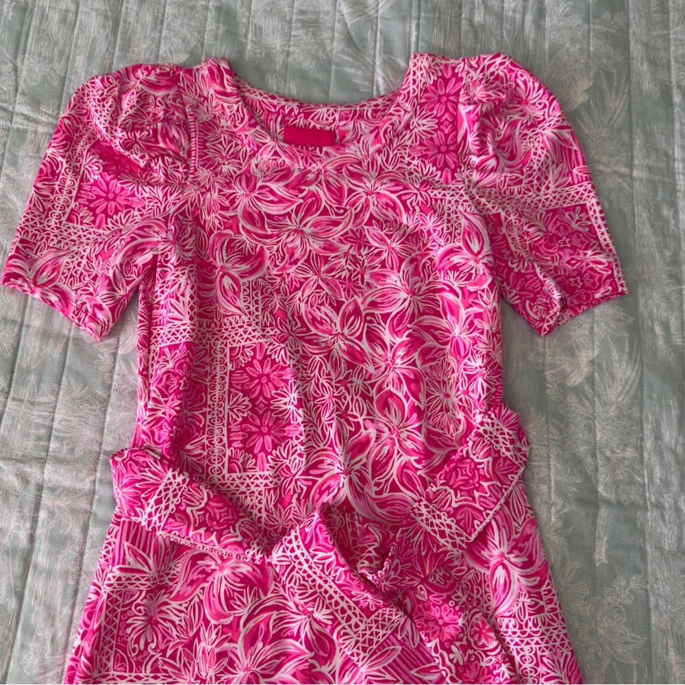 Lilly Pulitzer Harriett Shift Dress Blooms on the Block Piñata Small Summer